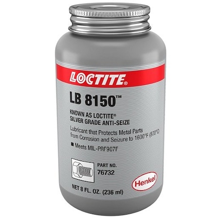 Henkel Anti-Seize Compound, Silver Grade, Can, Paste LB 8150 8OZ IDH 199012